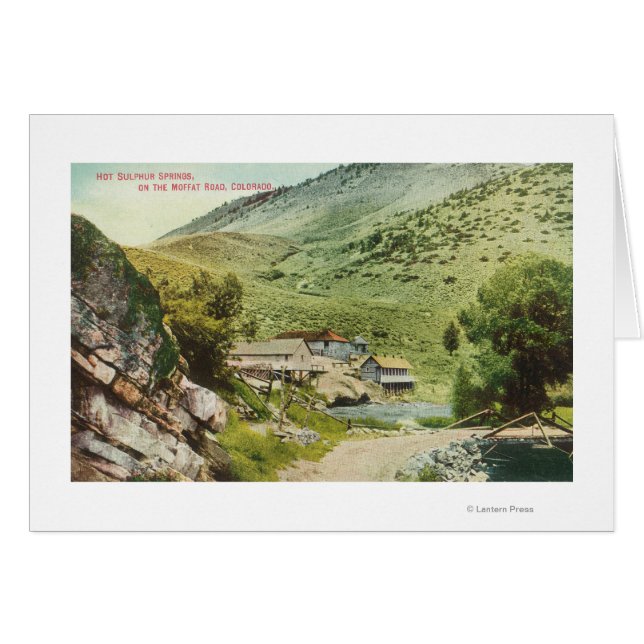 Vista de los manantiales de azufre caliente en la  (Anverso (Horizontal))