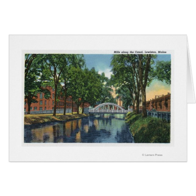 Vista de los molinos a lo largo del canal (Anverso (Horizontal))