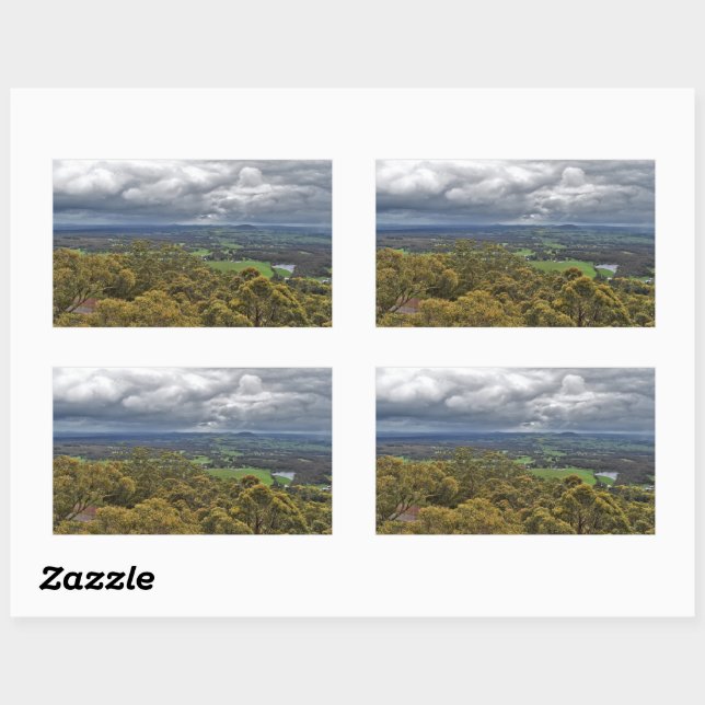 Vista de los Pegatinas del Monte Buninyong (Hoja)