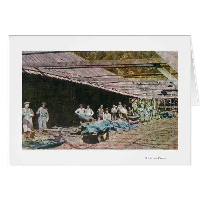 Vista de los trabajadores en la cantera Eureka Sla (Anverso (Horizontal))