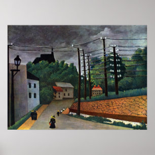 Vista de Malakoff por Henri Rousseau, Arte Vintage