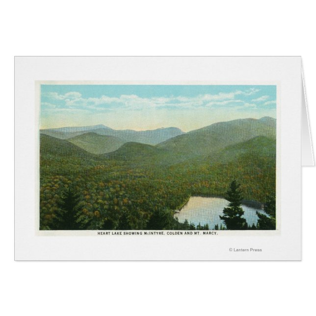 Vista de McIntyre, Colden y Marcy Mts. (Anverso (Horizontal))