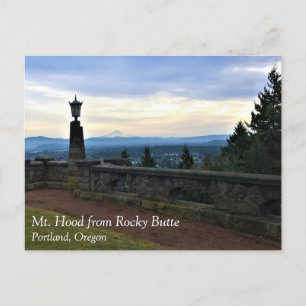Vista de Mt. Hood, Portland, postal de Oregon