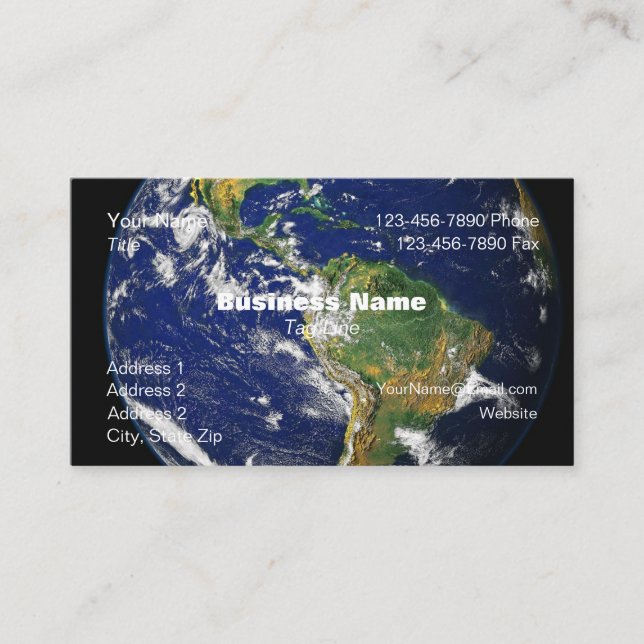 Vista de mundo de tarjetas de visita - HAMbyWG (Anverso)