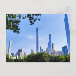 Vista de Nueva York Tarjeta Postal Central Park &