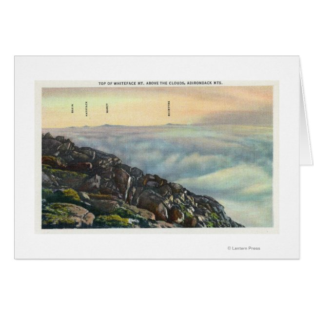 Vista de otros Adirondack Mts sobre las nubes (Anverso (Horizontal))