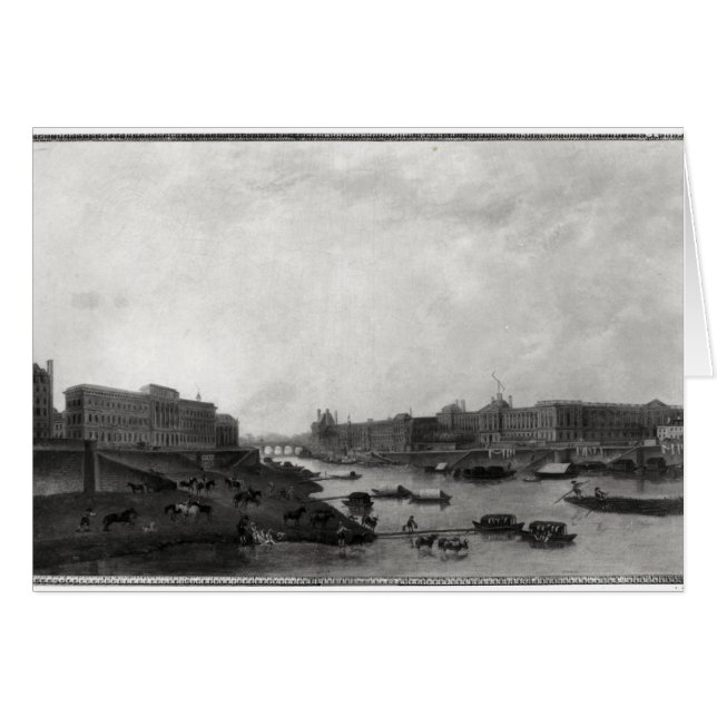 Vista de París desde el Pont-Neuf, c.1800 (Anverso (Horizontal))