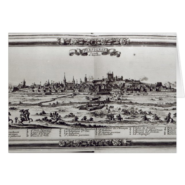 Vista de Perpiñán, sur de Francia, c.1645 (Anverso (Horizontal))