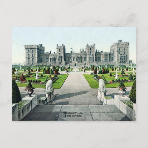 Vista de postal antigua East Terrace Windsor Castl