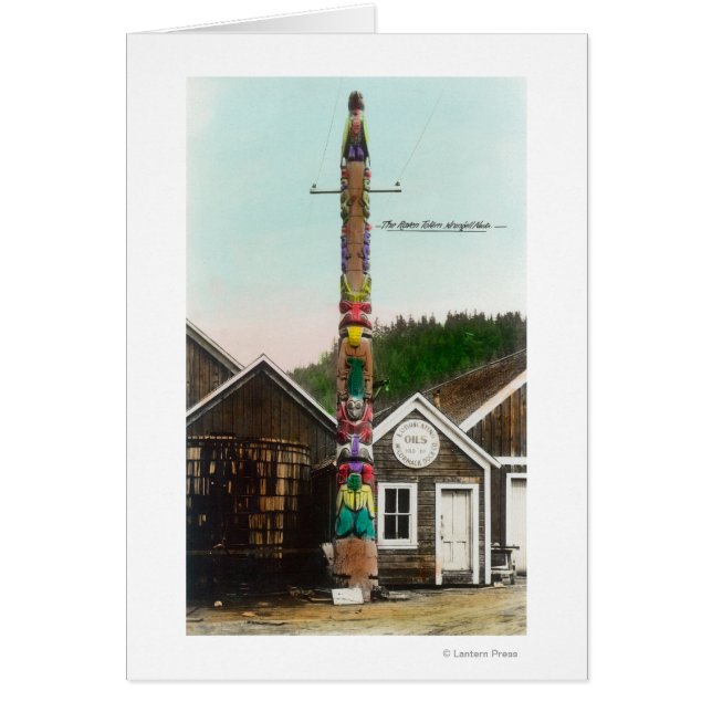 Vista de Raven TotempoleWrangell, AK (Frente)