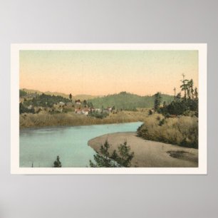 Vista de río de Guerneville, impresión de CA
