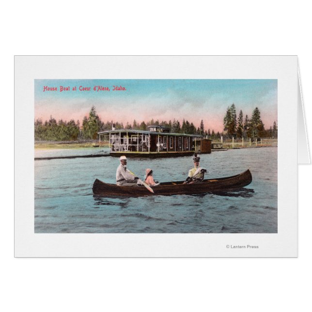 Vista de un barco residencial en el lago (Anverso (Horizontal))