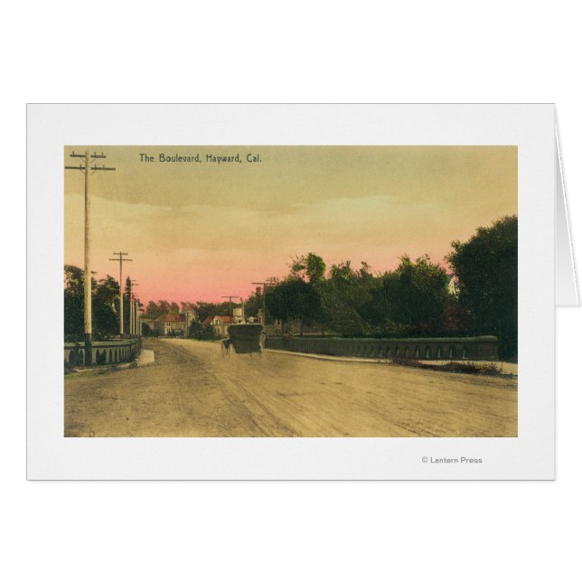 Vista de un Ford Model-T en el Boulevard (Anverso (Horizontal))