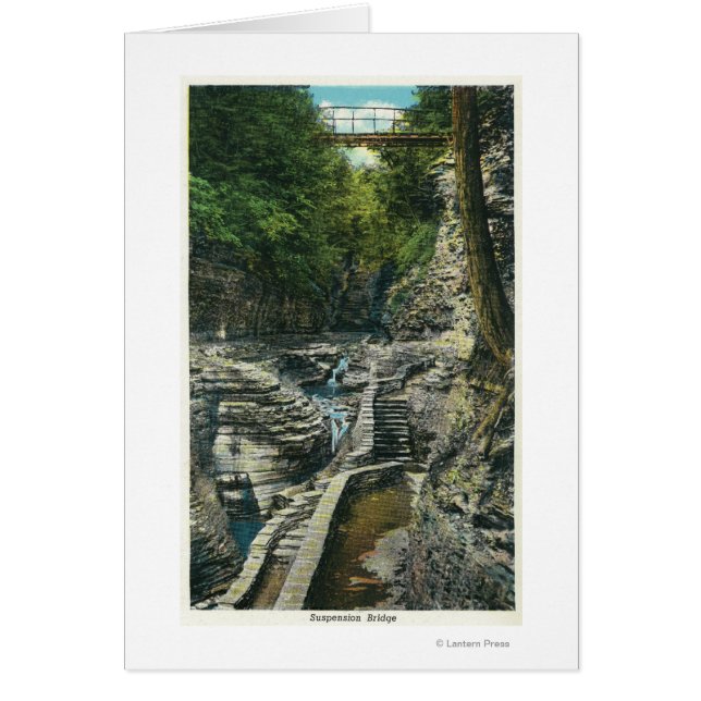 Vista de un puente de suspensión (Frente)