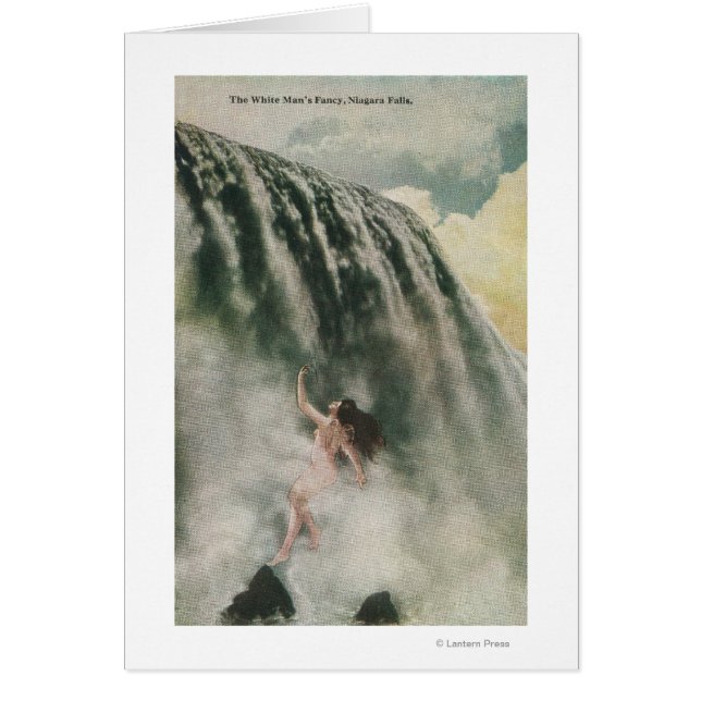 Vista de una mujer en las cataratas (Frente)