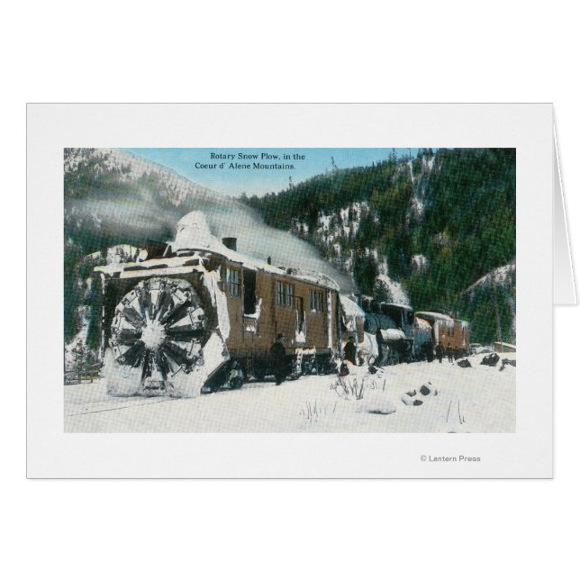 Vista de una Ola de Nieve en las Montañas (Anverso (Horizontal))