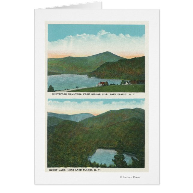 Vista de Whiteface Mt desde Signal Hill, Heart (Frente)