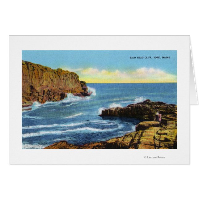 Vista del acantilado de Cabeza Calva en York Beach (Anverso (Horizontal))