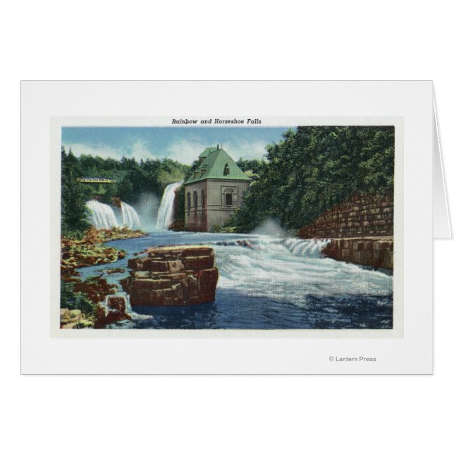 Vista del arco iris y las cataratas herradura (Anverso (Horizontal))