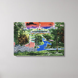 VISTA DEL ARTE DE ELGIN ILLINOIS LORDS PARK PAVILI