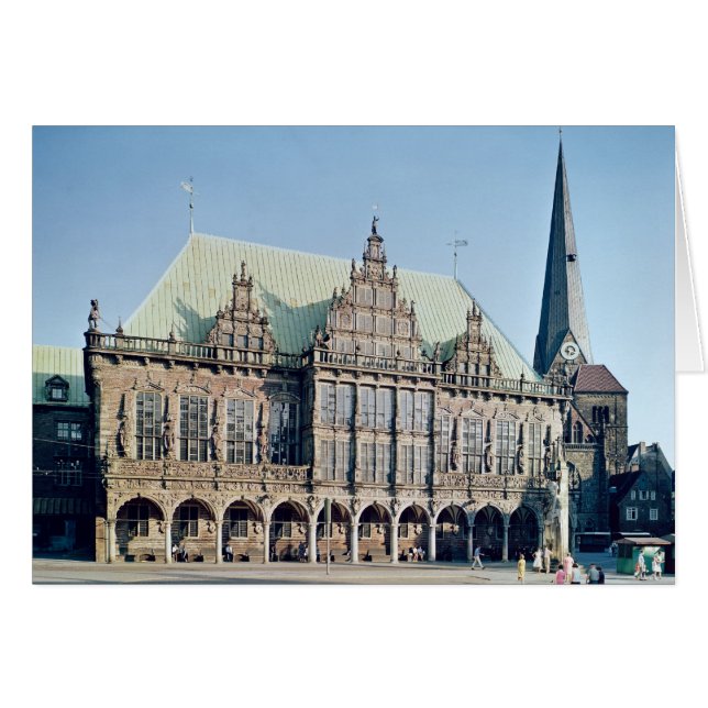 Vista del ayuntamiento, construido 1405-09 (Anverso (Horizontal))