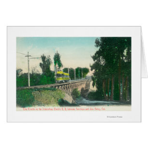 Vista del caballete en el ferrocarril interurbano