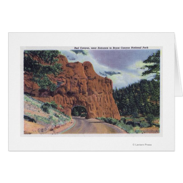 Vista del Cañón Rojo, cerca de la entrada del Parq (Anverso (Horizontal))