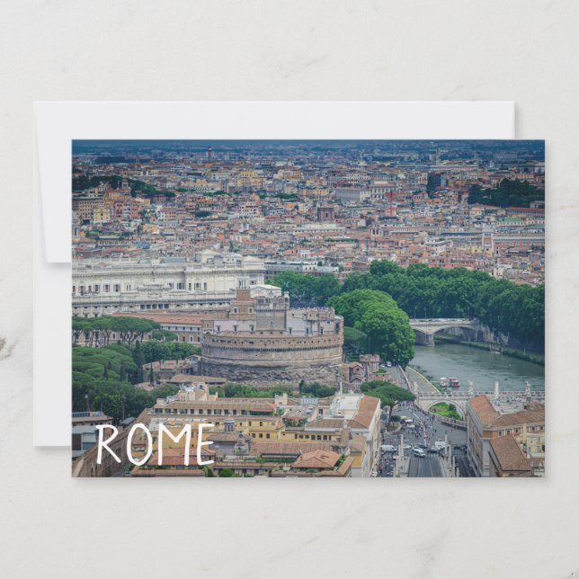 Vista del centro histórico de Roma desde arriba (Anverso)
