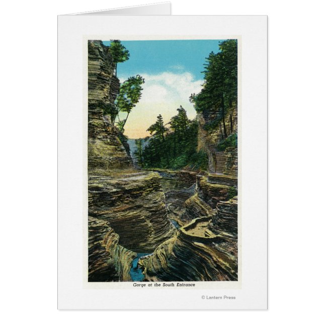 Vista del desfiladero de la entrada sur (Frente)