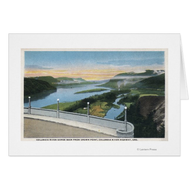 Vista del desfiladero del río Columbia desde el pu (Anverso (Horizontal))