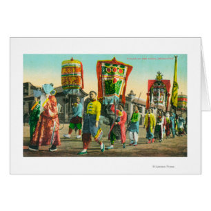 Vista del desfile de las pinzas, Chinatown