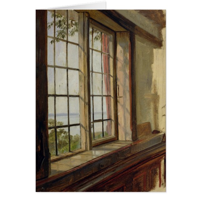 Vista del Elba a través de una ventana, 1838 (Frente)