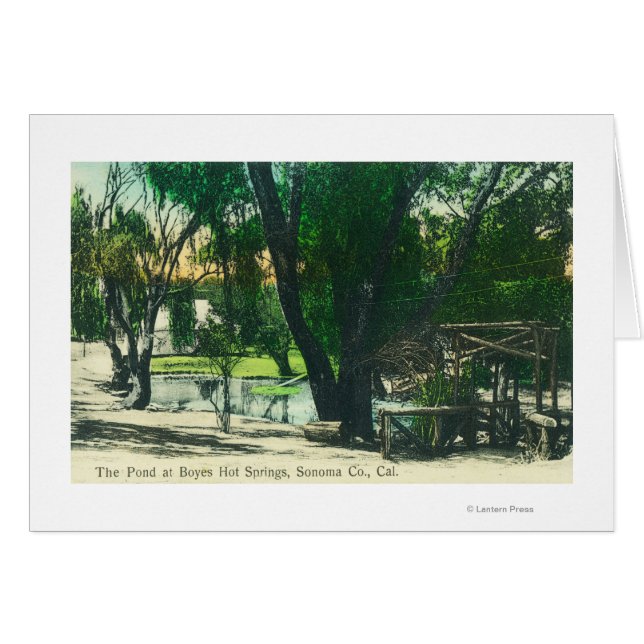 Vista del estanque de aguas termales (Anverso (Horizontal))