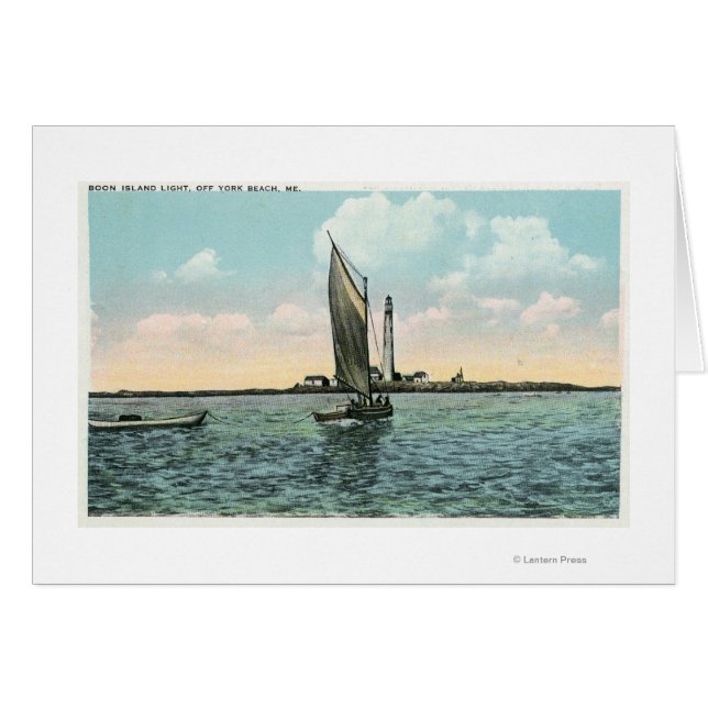 Vista del faro de Boon Island en York (Anverso (Horizontal))