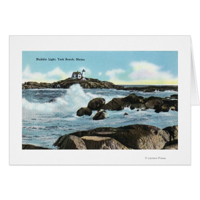 Vista del faro de Nubble (Anverso (Horizontal))
