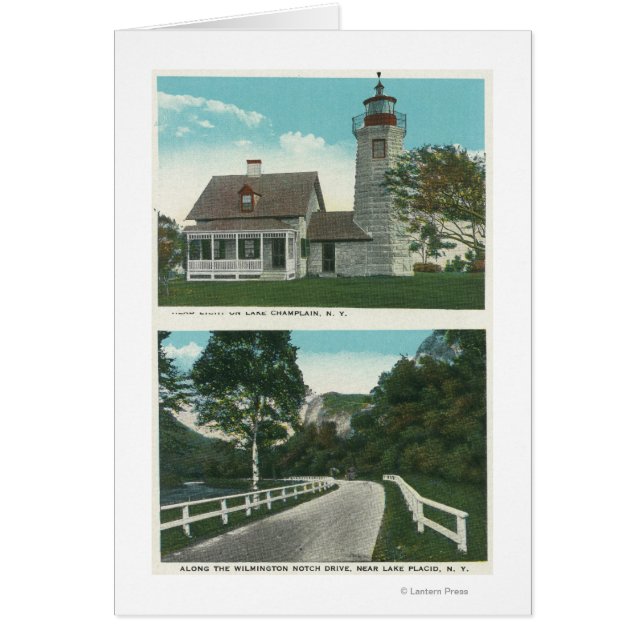 Vista del faro del lago Champlain (Frente)