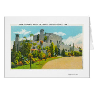 Vista del hogar de Hoover, campus de Stanford U