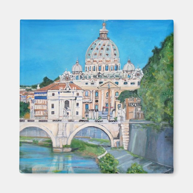 Vista del imán de la Ciudad del Vaticano (Frente)
