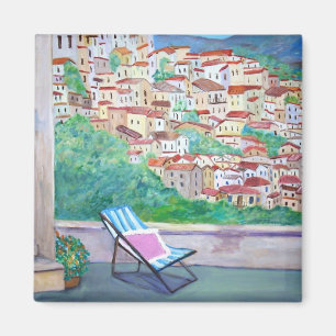 Vista del imán del pueblo de Apricale