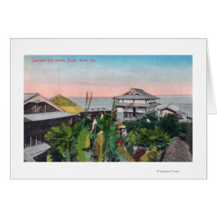 Vista del jardín de té japonés