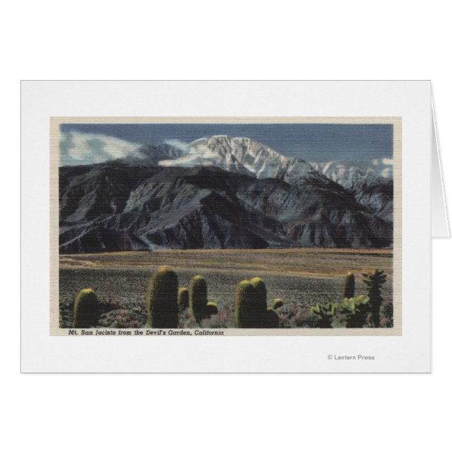 Vista del Jardín del Diablo del Monte San Jacinto  (Anverso (Horizontal))