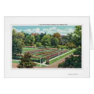 Vista del jardín del parque Maplewood Park