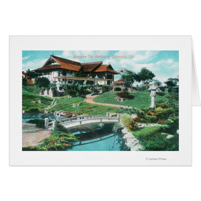 Vista del Jardín del Té Japonés, Coronado, CA (Anverso (Horizontal))