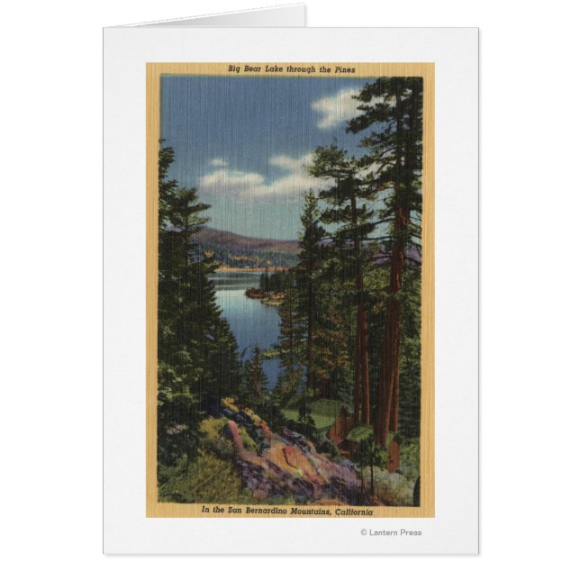 Vista del lago a través de los Pinos # 2 (Frente)