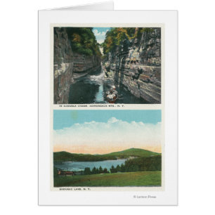 Vista del lago Autilizable Chasm y Saranac