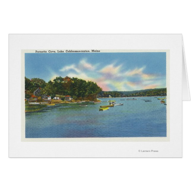 Vista del Lago Cobbosseecontee en Pernette Cove (Anverso (Horizontal))