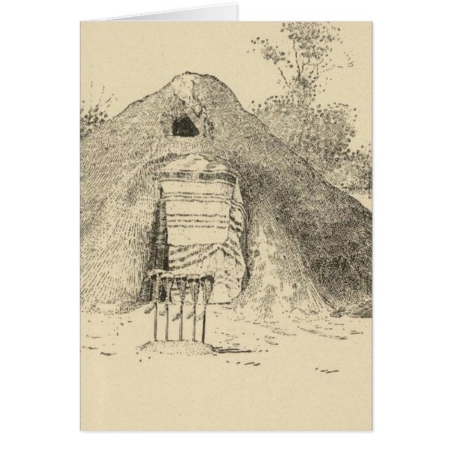 Vista del lodge de medicina navajo (Frente)