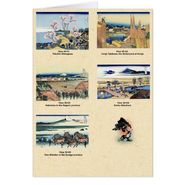 Vista del Monte Fuji 36+01 a 36+05 (Frente)