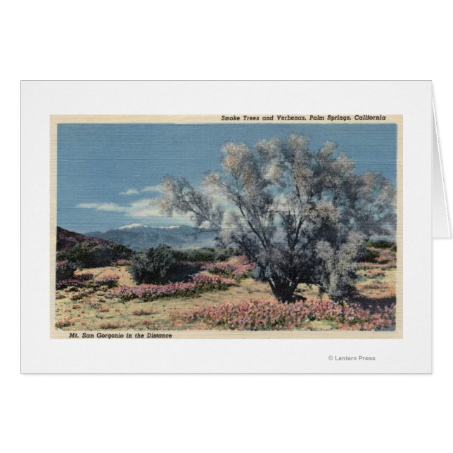 Vista del monte San Gorgonio, árboles de humo (Anverso (Horizontal))