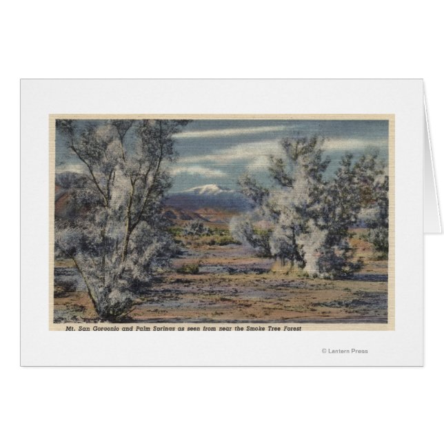 Vista del Monte San Gorgonio y Palm Springs (Anverso (Horizontal))